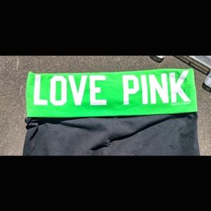 NWOT PINK Foldover Capris